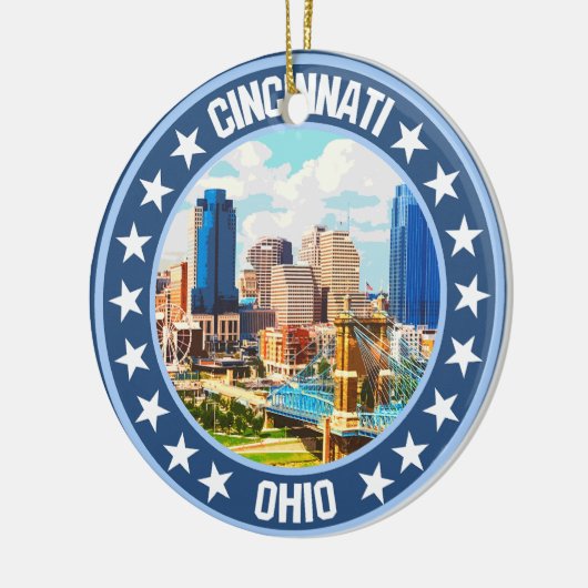 Cincinnati Keramik Ornament (Links)