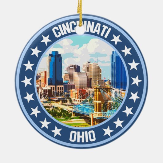 Cincinnati Keramik Ornament (Hinten)