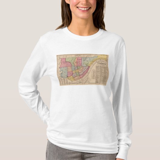 Cincinnati-Kontur, Ohio T-Shirt (Vorderseite)