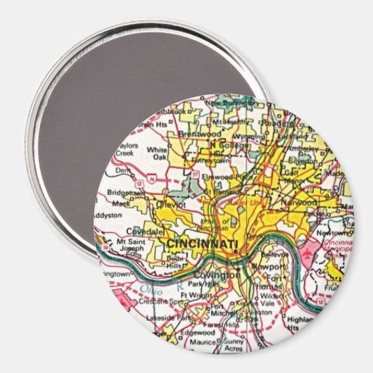 Cincinnati Magnet (Vorderseite/Rückseite)