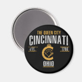 Cincinnati Magnet (Vorderseite/Rückseite)