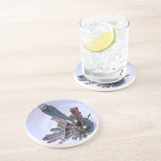 Cincinnati mit einer Drehbeschleunigung! Sandstein Untersetzer (Seite)