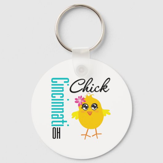 Cincinnati OH Chick Schlüsselanhänger (Vorderseite)