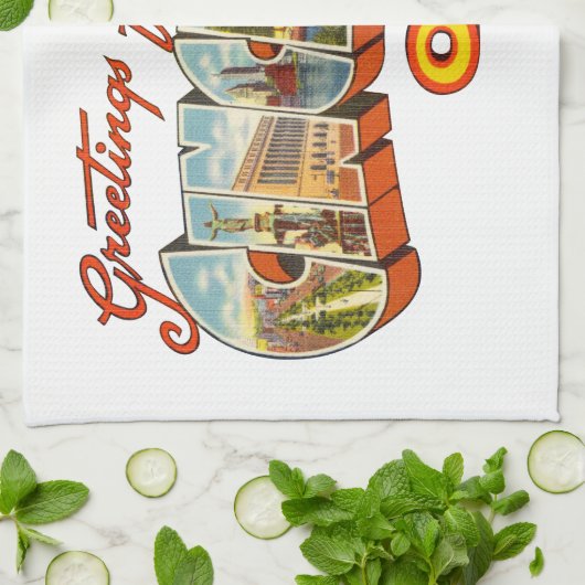 Cincinnati OH- Geschirrtuch (Gefaltet)