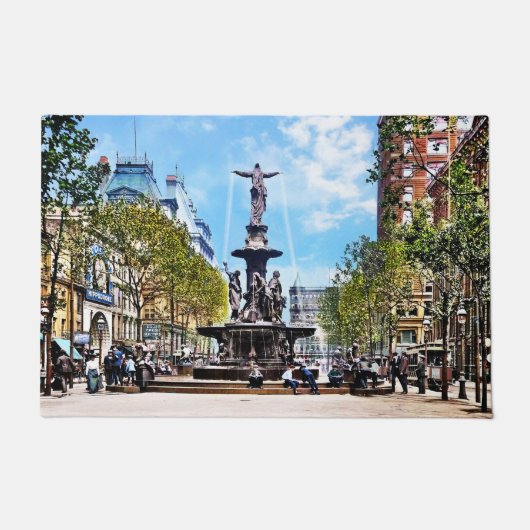 Cincinnati OH - Tyler-Davidson-Brunnen c1906 Fußmatte (Vorderseite)