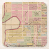 Cincinnati, Ohio 2 Rechteckiger Pappuntersetzer (Vorderseite)