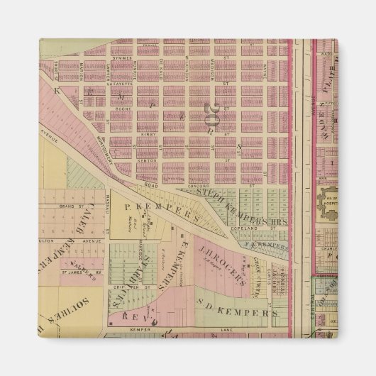 Cincinnati, Ohio 4 Magnet (Vorne)