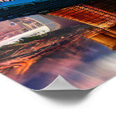 Cincinnati Ohio Abstrakte Skyline Kunst, Dichtung  Poster (Ecke)