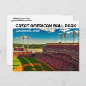 CINCINNATI OHIO BASEBALL BALLPARK POSTCARDS POSTKARTE (Vorne/Hinten)