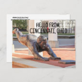 CINCINNATI OHIO BASEBALL STADIUMKARTEN POSTKARTE (Vorne/Hinten)