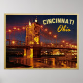 Cincinnati Ohio Bridge Poster (Vorne)