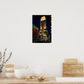 Cincinnati Ohio Carew Tower at Night Poster (Küche)