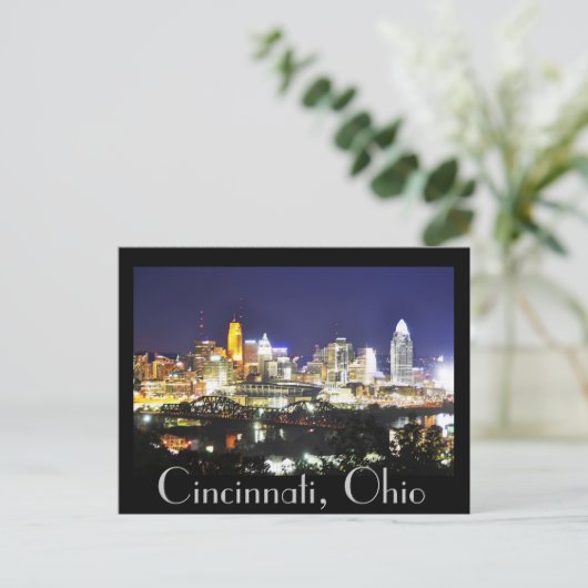 Cincinnati, Ohio, die Queen City. Postkarte (Stehend Vorderseite)