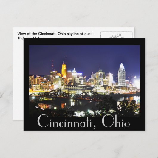 Cincinnati, Ohio, die Queen City. Postkarte (Vorne/Hinten)