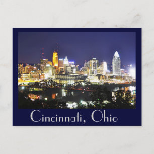 Cincinnati, Ohio, die Queen City. Postkarte
