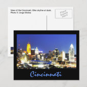 Cincinnati, Ohio, die Queen City. Postkarte (Vorne/Hinten)