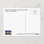 Cincinnati, Ohio, die Queen City. Postkarte (Rückseite)