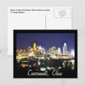 Cincinnati, Ohio, die Queen City. Postkarte (Vorne/Hinten)