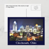 Cincinnati, Ohio, die Queen City. Postkarte (Vorne/Hinten)