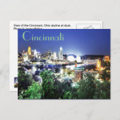 Cincinnati, Ohio, die Queen City. Postkarte (Vorne/Hinten)