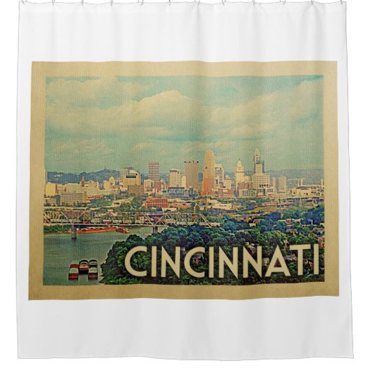 Cincinnati Ohio Duschvorhang (Vorderseite)