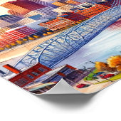 Cincinnati Ohio Famous Travel Places Water Poster (Ecke)