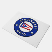 Cincinnati Ohio Fußmatte (Schrägansicht)