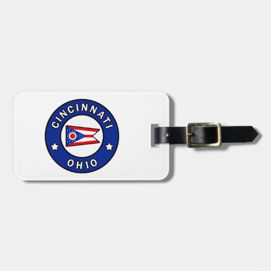 Cincinnati Ohio Gepäckanhänger (Vorderseite horizontal)