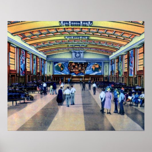 Cincinnati Ohio Gewerkschaft Terminal Conkurs Poster (Vorne)