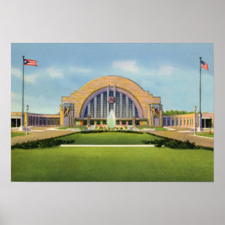 Cincinnati Ohio Gewerkschaft Terminal Poster