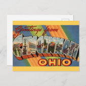 Cincinnati Ohio Greeting Postkarte (Vorne/Hinten)
