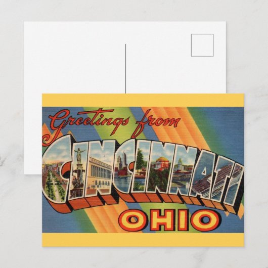 Cincinnati Ohio Greeting Postkarte (Vorne/Hinten)