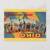 Cincinnati Ohio Greeting Postkarte (Vorderseite)