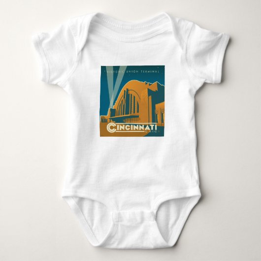 Cincinnati, Ohio | Historischer Gewerkschaft Baby Strampler (Vorderseite)