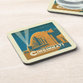 Cincinnati, Ohio | Historischer Gewerkschaft Getränkeuntersetzer (Linke Seite)