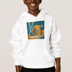 Cincinnati, Ohio   Historischer Gewerkschaft Hoodie