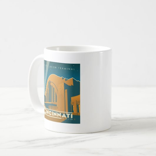 Cincinnati, Ohio | Historischer Gewerkschaft Kaffeetasse (Vorderseite Links)