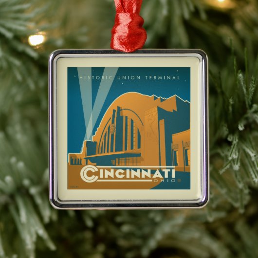 Cincinnati, Ohio | Historischer Gewerkschaft Ornament Aus Metall (Baum)