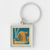 Cincinnati, Ohio | Historischer Gewerkschaft Schlüsselanhänger (Vorne)