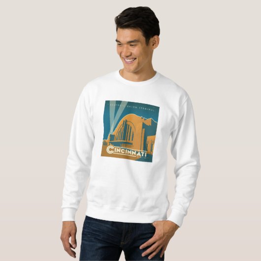 Cincinnati, Ohio | Historischer Gewerkschaft Sweatshirt (Vorne ganz)