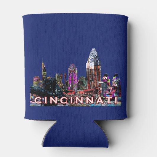 Cincinnati, Ohio in Graffiti Dosenkühler (Rückseite)