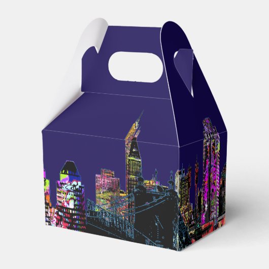 Cincinnati, Ohio in Graffiti Geschenkschachtel (Rückseite)