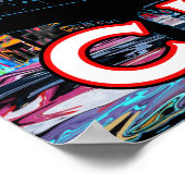 Cincinnati, Ohio in Graffiti Poster (Ecke)