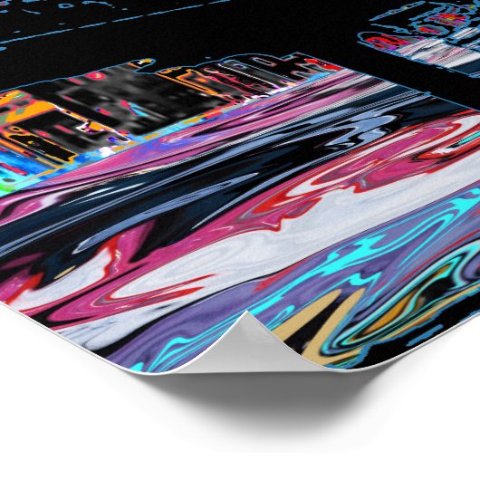 Cincinnati, Ohio in Graffiti Poster (Ecke)