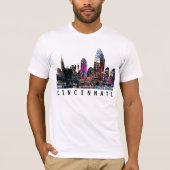 Cincinnati, Ohio in Graffiti T-Shirt (Vorderseite)