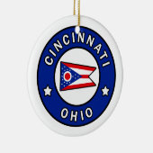 Cincinnati Ohio Keramik Ornament (Rechts)