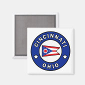 Cincinnati Ohio Magnet (Vorderseite/Rückseite)