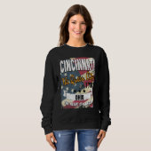 Cincinnati Ohio Oh erschütterter amerikanischer St Sweatshirt (Vorne ganz)