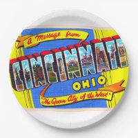 Cincinnati Ohio OH Vintager Großbuchstabe Postkart