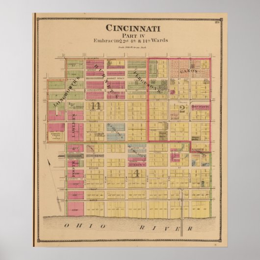 Cincinnati, Ohio Poster (Vorne)
